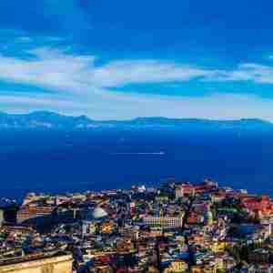 Naples and mount Vesuvius
