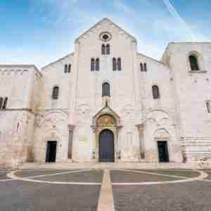 Saint Nicholas Basilica (Basilica di San Nicola) in old town Bari. Apulia (Puglia), Italy.