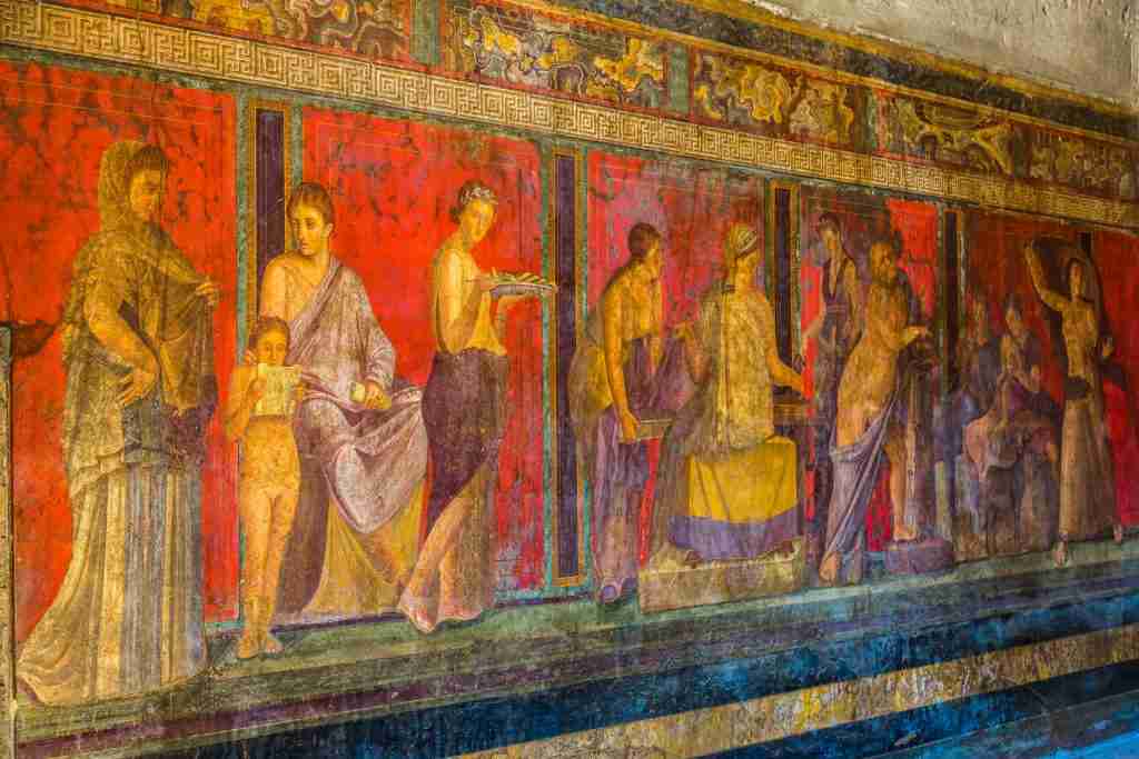 Frescos, Pompeii, Naples