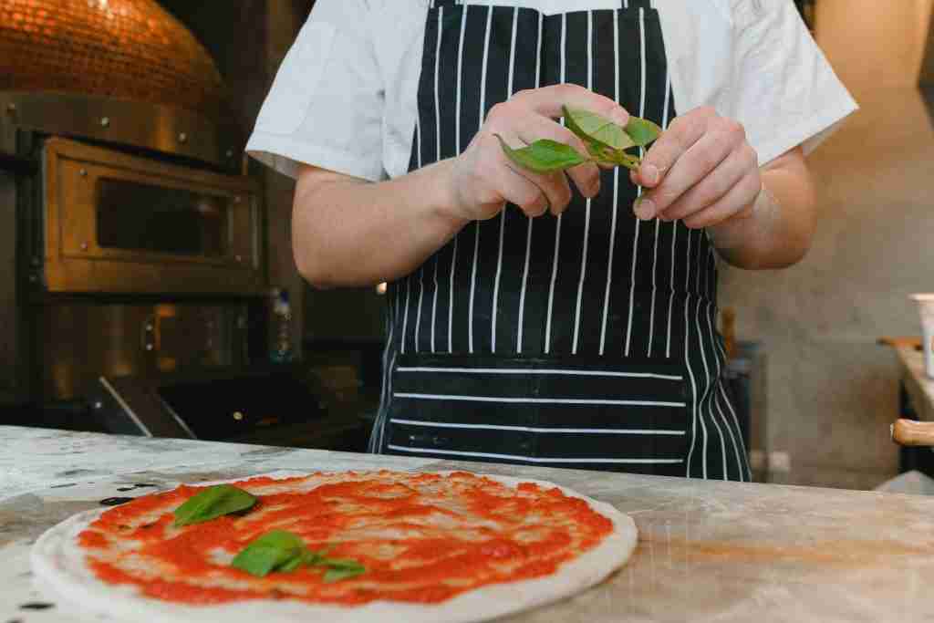 Making pizza