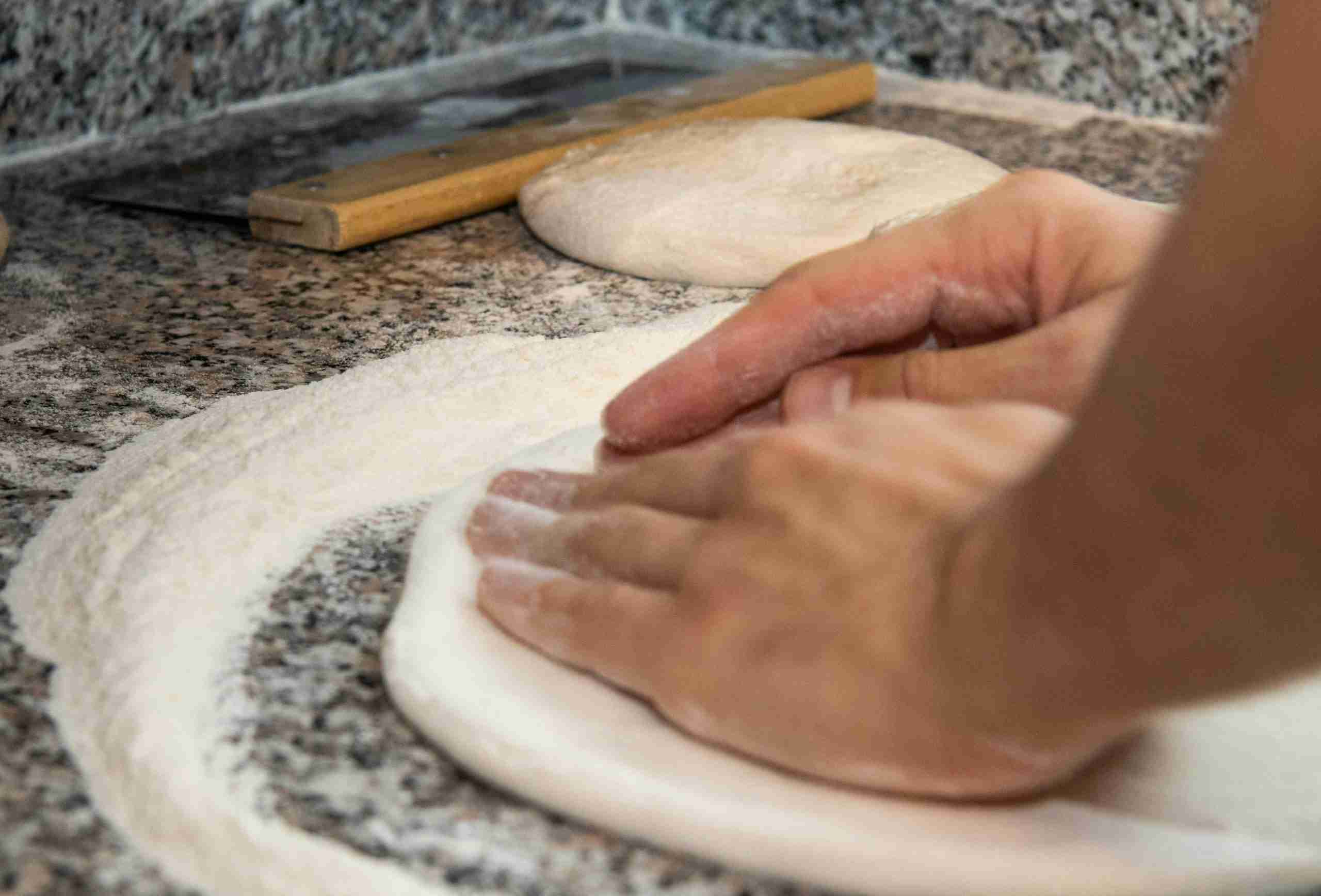 Making pizza